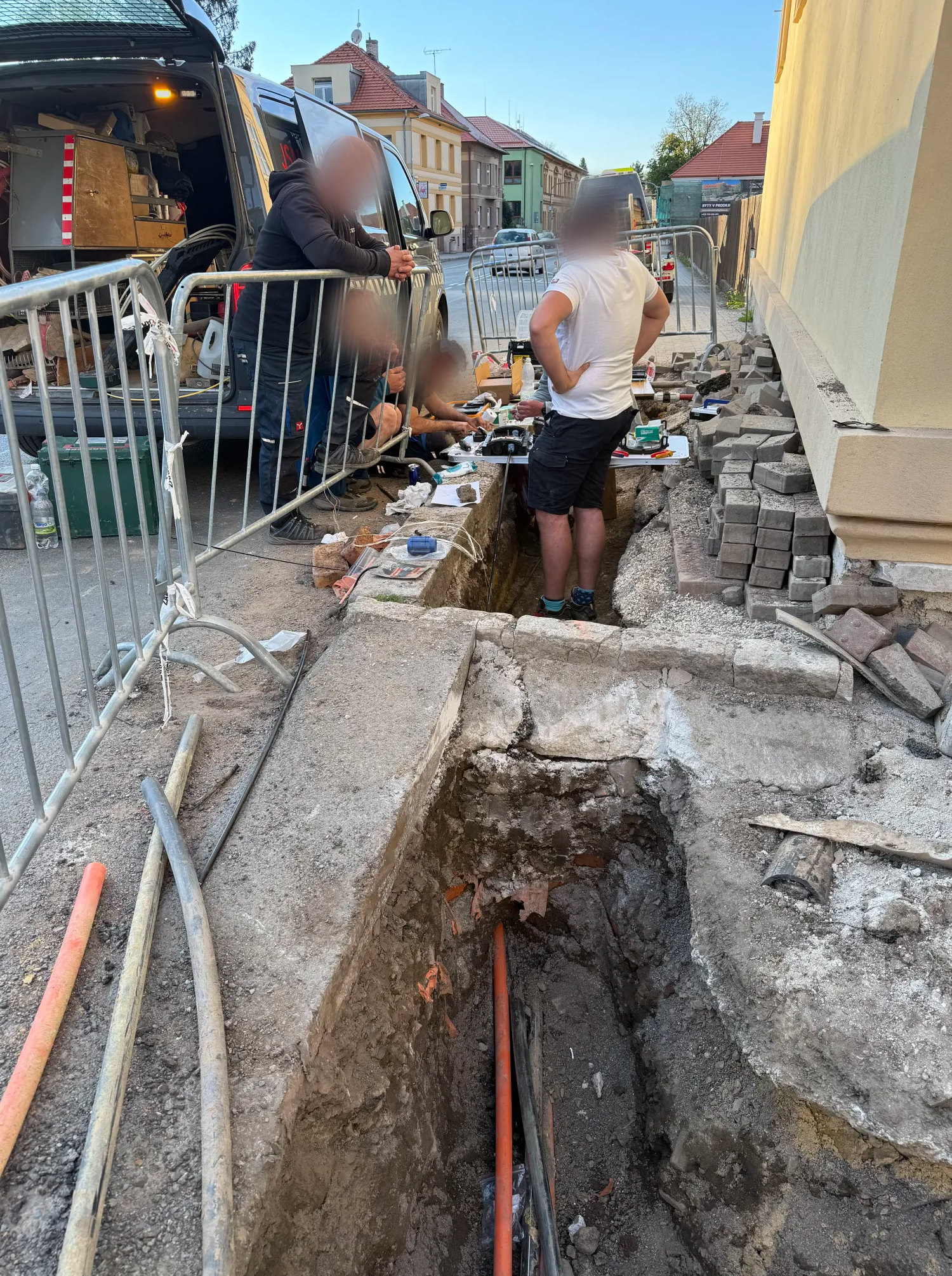 Jince poškození optického kabelu